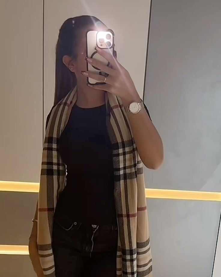 Chequerd Cashmere Scarf