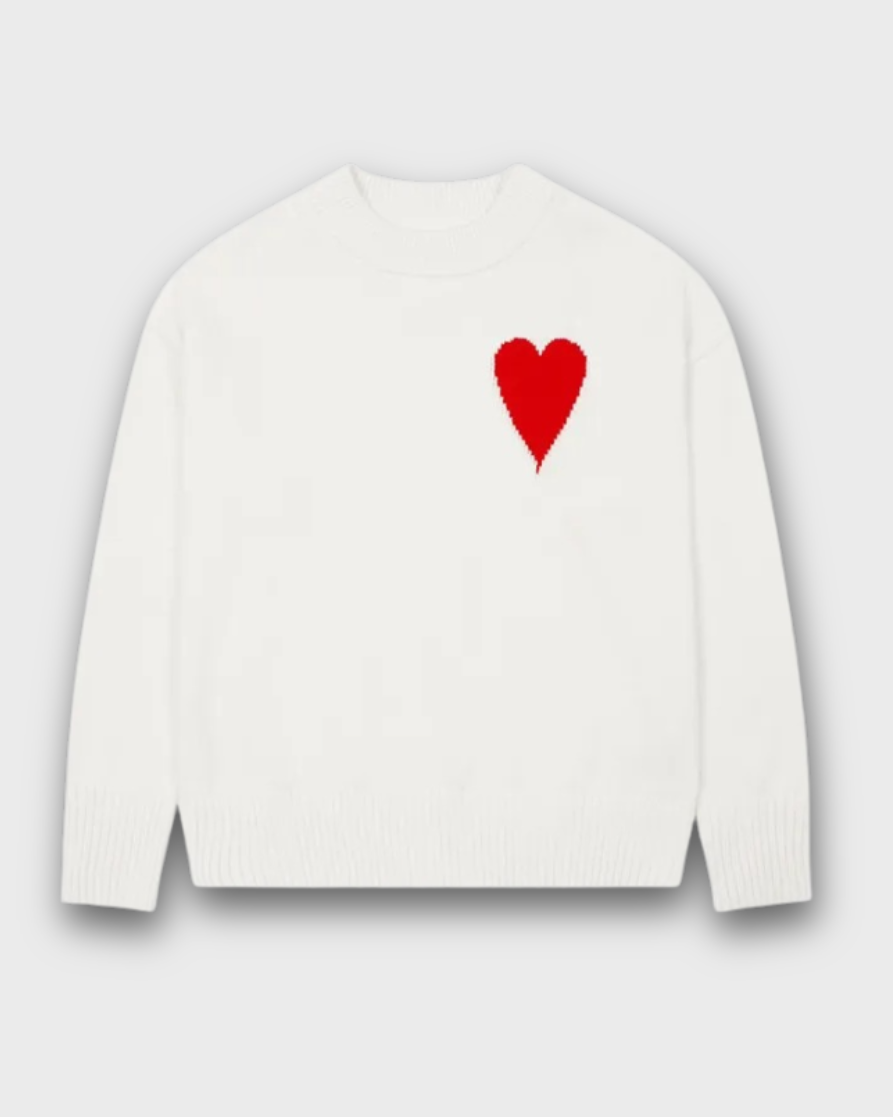 AMI | HEART SWEATER