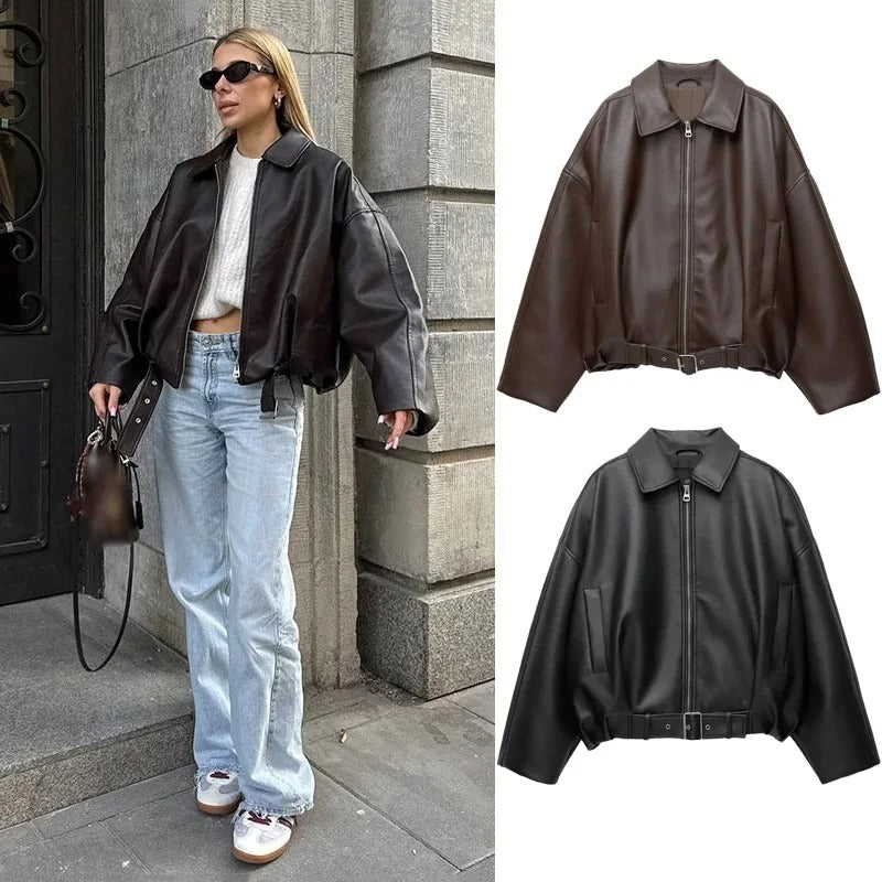 VINTAGE LILA | LEATHER JACKET