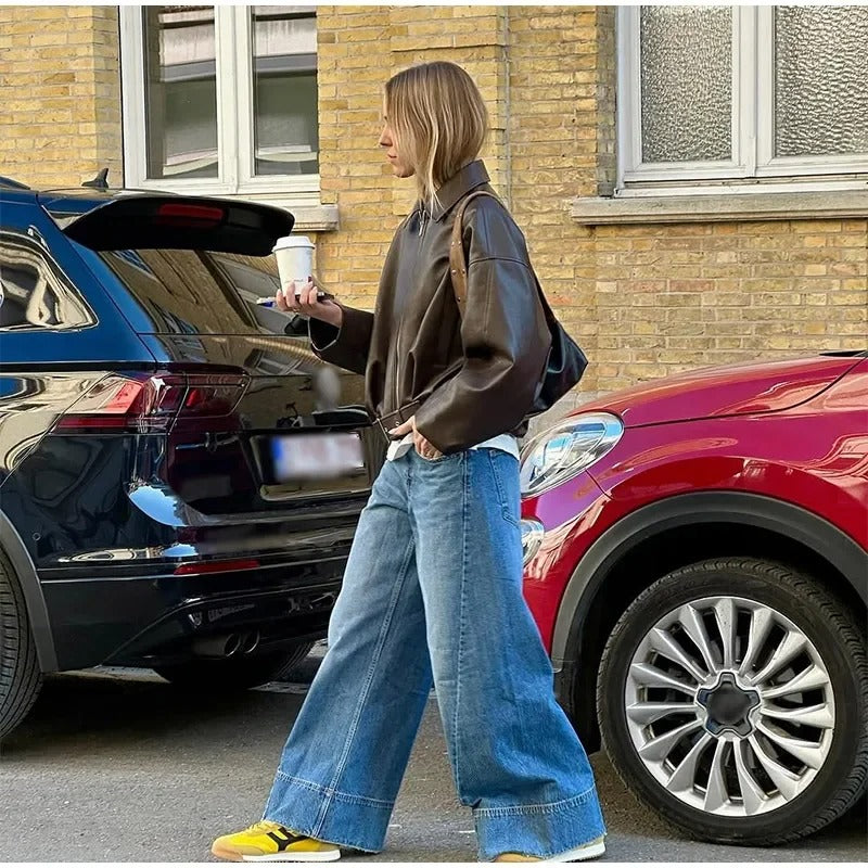 VINTAGE LILA | LEATHER JACKET