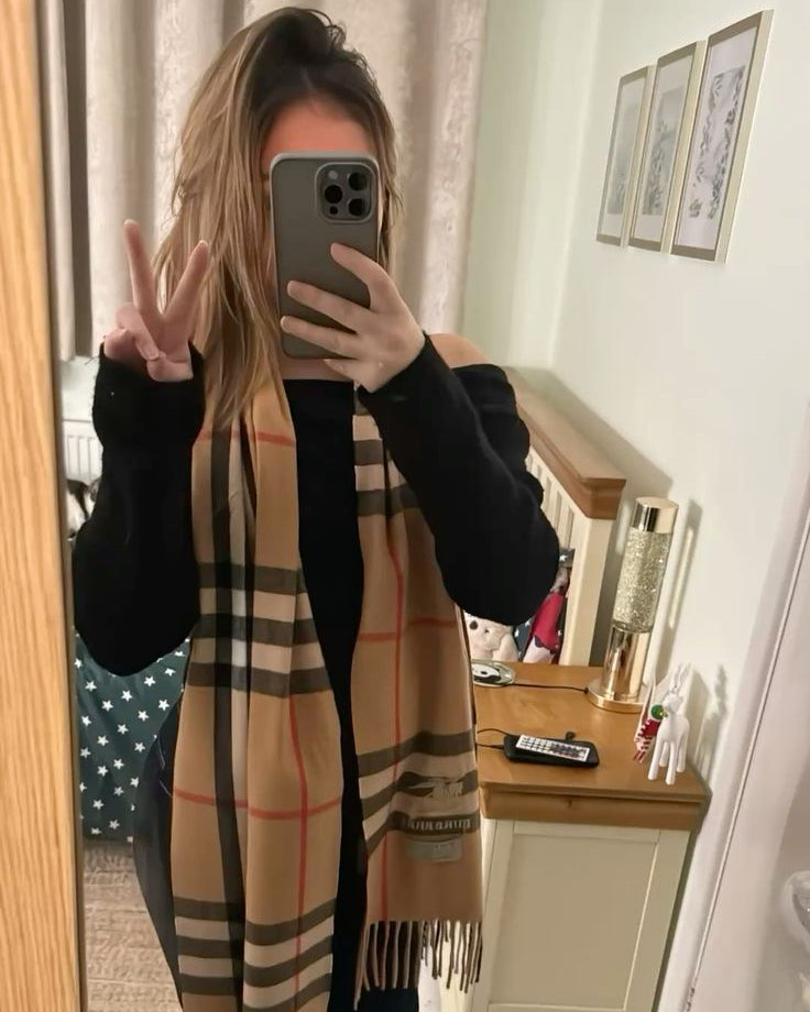 Chequerd Cashmere Scarf